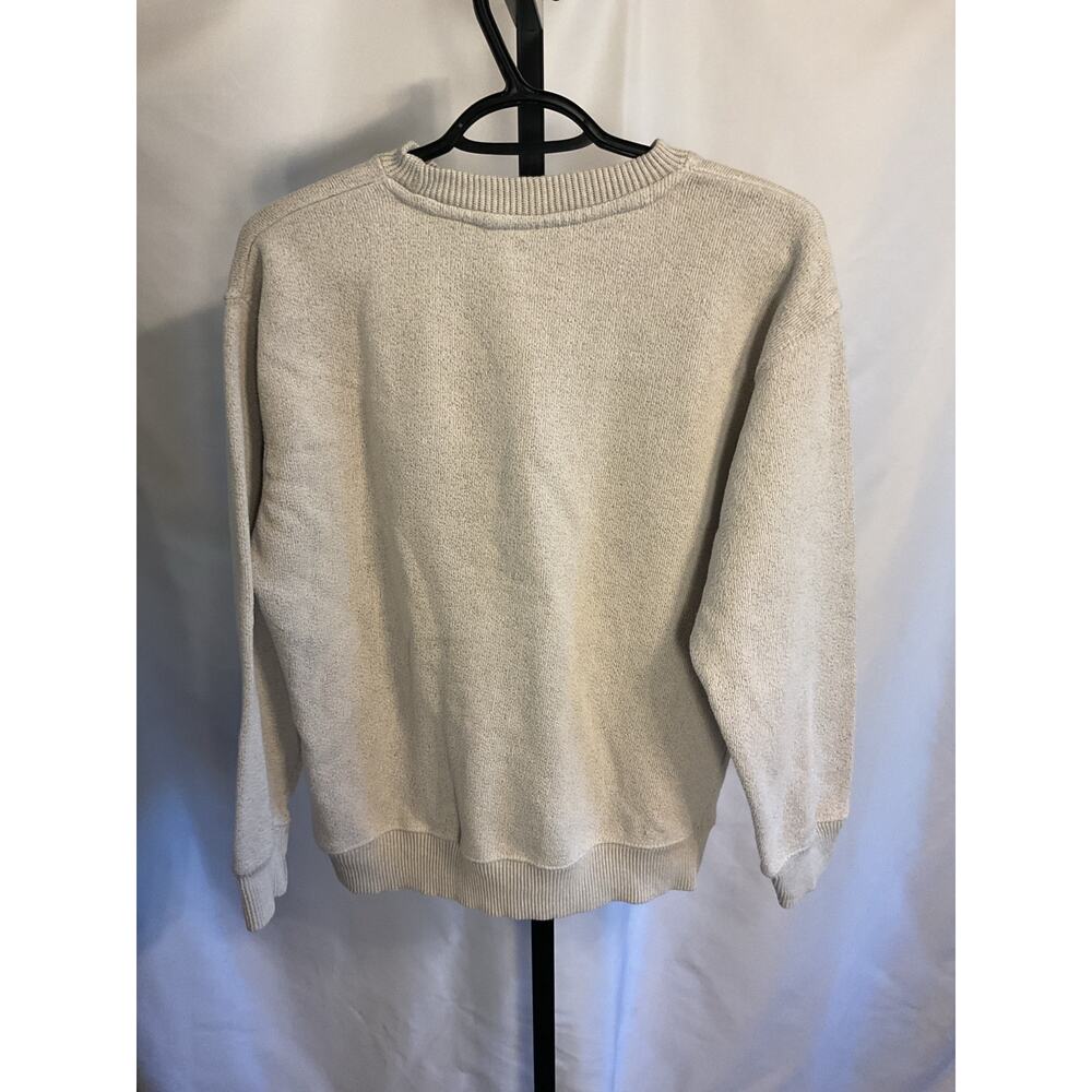 Oahu Waikiki Beach Hawaii Crewneck Sweater Beige Graphic Pullover Adult Size M - Picture 3 of 3